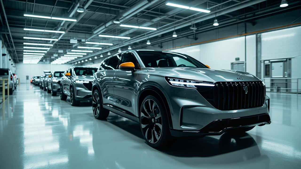 Zeekr 9X PHEV Luxury SUV Piles Up at Factory Ahead of Launch